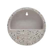 Vaso de Parede de Cimento Cinza Granilite - Referência CN0033