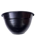 Vaso De Parede Médio Vertical Meia Lua Preto - 10 Unidades