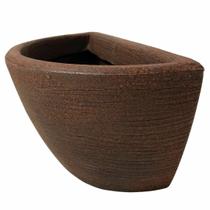 Vaso De Parede Meia Lua Polietileno Para Jardim Vertical 28x14 Vaso De Parede Meia Lua Polietileno Para Jardim Vertical 28x14
