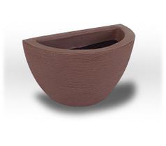 Vaso De Parede n 02 Polietileno Leve para plantas naturais, artificiais e decoração medindo 26cm x 17cm x 11cm