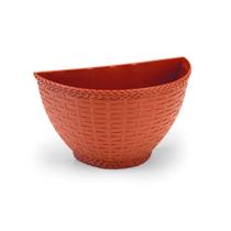 Vaso De Parede Rattan P - Jardim Vertical Orquidea Horta Vertical Suculenta Cachepo Meia Lua Vaso De Parede Rattan P - Jardim Vertical Orquidea Horta Vertical Suculenta Cachepo Meia Lua