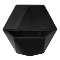 Vaso De Parede Sextavado Jardim Vertical 30X33 - Preto