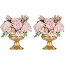 Vaso de peças centrais de casamento Nuptio Mini Metal Urn Planter x2