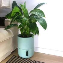 Vaso de Planta Autoirrigável Decorativo Urbi 33x25cm Verde Sage