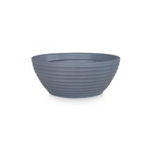 Vaso De Planta Bacia Cuia De Polietileno 30X12 Cinza Escuro