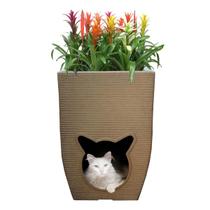 Vaso De Planta Com Caminha De Gato Pet Cat Cave 60X40 Cm