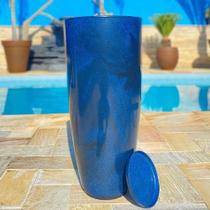 Vaso De Planta Grande Cone Brilhante Luxo Decorativo G