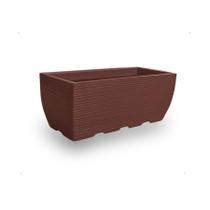 Vaso De Planta Horta Jardineira Polietileno 60X25 Chocolate