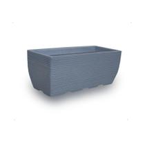 Vaso De Planta Jardineira Polietileno 60X25 Cm Cinza Escuro Vaso De Planta Jardineira Polietileno 60X25 Cm Cinza Escuro