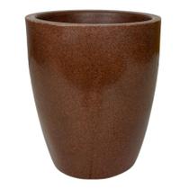 Vaso de planta luxo decorativo coluna lisa brilhante varanda e jardim 29x25