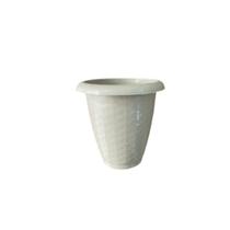 Vaso De Planta Médio 3 Litros Redondo Plástico Rattan