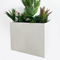 Vaso de Planta Metálico Retangular Alto MinCHI257 97x33x76 cm Branco Vaso de Planta Metálico Retangular Alto MinCHI257 97x33x76 cm Branco