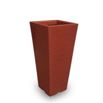 Vaso De Planta Moderno Quadrado Polietileno 75X40 Cerâmica