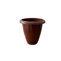 Vaso De Planta Pequeno 1100ml Redondo Plástico Rattan