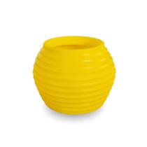 Vaso De Planta Pequeno Decorativo Polietileno 15X20 Amarelo