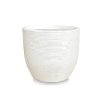 Vaso De Planta Polietileno Redondo Grande 45X50 Cm Branco