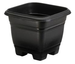 Vaso de Planta Quadrado 28 x 28 x 23 cm Richioto preto
