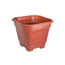 Vaso de Planta Quadrado Grande Plástico Terra Cota Arqplast Vaso de Planta Quadrado Grande Plástico Terra Cota Arqplast