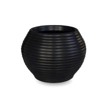 Vaso De Planta Redondo Decorativo Polietileno 25X30 Preto