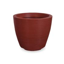 Vaso De Planta Redondo Decorativo Polietileno 30X30 Cerâmica