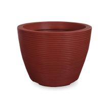 Vaso De Planta Redondo Decorativo R 30X40 Vermelho Cerâmica