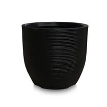 Vaso De Planta Redondo Grande Polietileno Decor 60X56 Preto