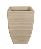 Vaso De Planta Trapézio Decorativo Polietileno 60X38Cm Areia