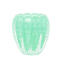 Vaso de Plantas Cachepot em Murano Decoração Nino Verde Menta Cristais Tavares 12x12cm