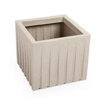 Vaso De Plantas Decorativo Quadrado Ripado Polietileno Decoração Luxo Vaso De Plantas Decorativo Quadrado Ripado Polietileno Decoração Luxo