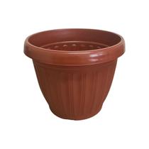 Vaso de Plantas Flores Plástico Redondo Grego 2,2 Lts Color - Ariplas