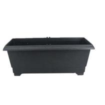 Vaso de Plantas Jardineira Em Plástico Decorativo Preto Vaso de Plantas Jardineira Em Plástico Decorativo Preto