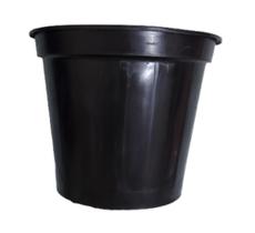Vaso de plantas n 20 - cor preto - Kit com 5 unidades - ideais para plantas médias ou grandes - Dra. Minhoca