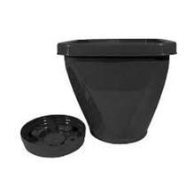 VASO DE PLANTAS tam 22 REF.1193 4,6l PRETO COM PRATINHO unidade