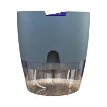 Vaso De Plástico Transparente De Dupla Camada Com Autoirrigação, Corda De Algodão E Porta De Vaso De Plástico Transparente De Dupla Camada Com Autoirrigação, Corda De Algodão E Porta De