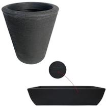 Vaso De Polietileno + Jardineira Viena 100x23 Para Plantas