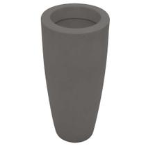 Vaso de Polietileno Vietnamita Fosco 70 cm Cinza Claro - VASAP