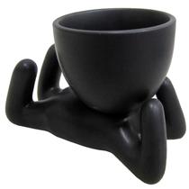 Vaso de Porcelana Estilo Robert Plant Deitado 12x8cm