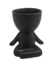 Vaso de Porcelana Estilo Robert Plant Sentado 9,8x10cm