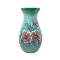 Vaso de Porcelana para Flores Jarro de Louça Grande Ampulheta 19 cm Pintado à Mão FLORAL AZALEIAS SILVESTRE ROSA