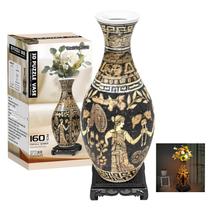 Vaso de quebra-cabeça 3D YunsheCSBS 160 peças com luz LED para adultos Vaso de quebra-cabeça 3D YunsheCSBS 160 peças com luz LED para adultos