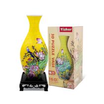 Vaso de quebra-cabeça YIZHOR Vaso de flores moderno 3D de 160 peças para adultos