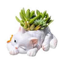Vaso De Suculentas Em Forma De Gato Para Varanda, Sala De Estar, Escritório Em Casa, Decoração De Vaso De Suculentas Em Forma De Gato Para Varanda, Sala De Estar, Escritório Em Casa, Decoração De