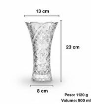 Vaso de Vidro 23,5cm Imperial Vemax