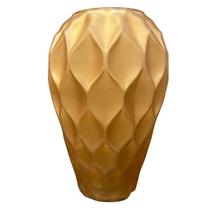 Vaso de Vidro Amarelo 28x16cm Vaso de Vidro Amarelo 28x16cm