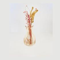 Vaso de vidro âmbar mini vaso 11cm