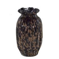 Vaso de Vidro Animal Print 16cm preto Espressione