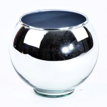 Vaso de Vidro Aquário Espelhado 13X12 cm Vaso de Vidro Aquário Espelhado 13X12 cm