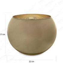 Vaso de Vidro Aquario Tailandia Espelhado Champagner 22x17