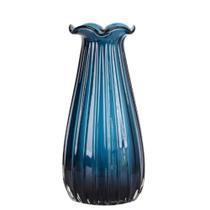 Vaso de Vidro Azul Adely 15x30