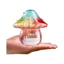 Vaso De Vidro Boho Em Forma De Cogumelo, Feito À Mão, Plantador Hidropônico Cilíndrico Para